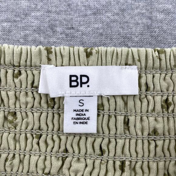 NWOT BP Nordstrom Green Disty Floral Tiered Cotton Skirt Fairy Soft Grunge Boho - Picture 3 of 10